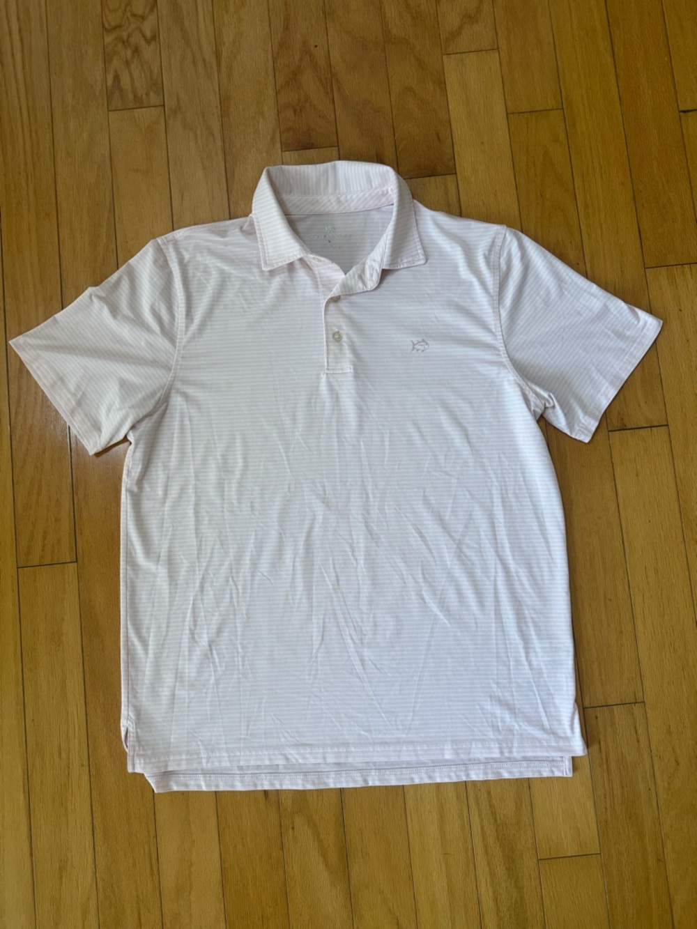 Southern Tide Men's Pale Pink Micro-Striped Polo